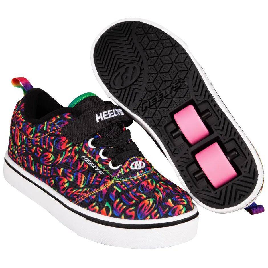 Heelys X2 Pro 20 - Black/Rainbow Heelys Repeat