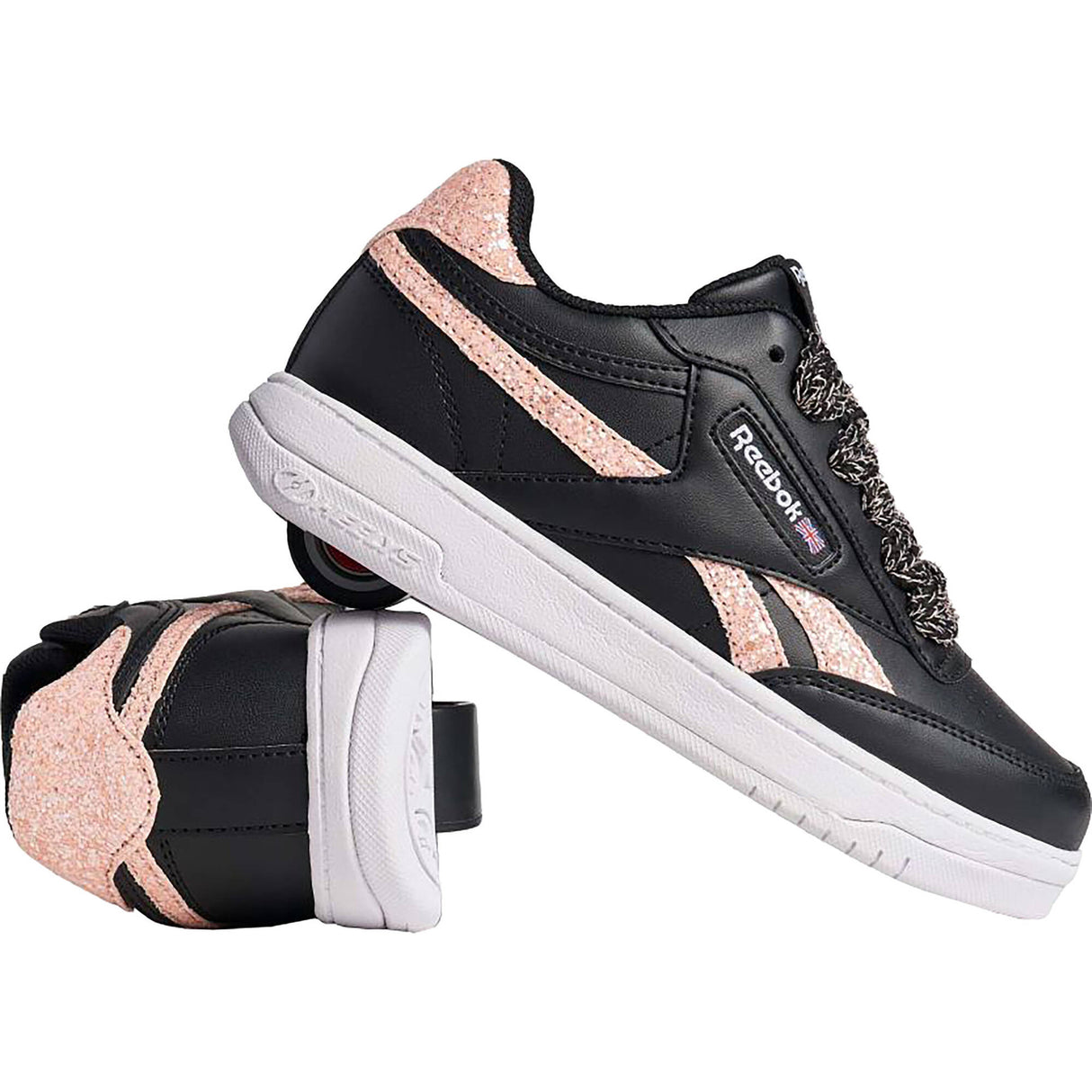Heelys x Reebok Club C - Black/Rose Gold
