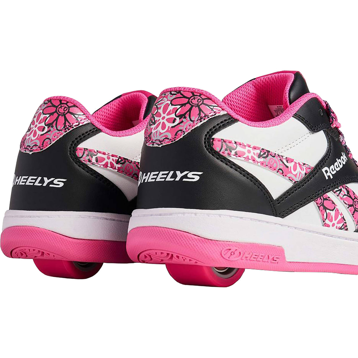 Heelys x Reebok BB4500 Low - Black/White/Pink