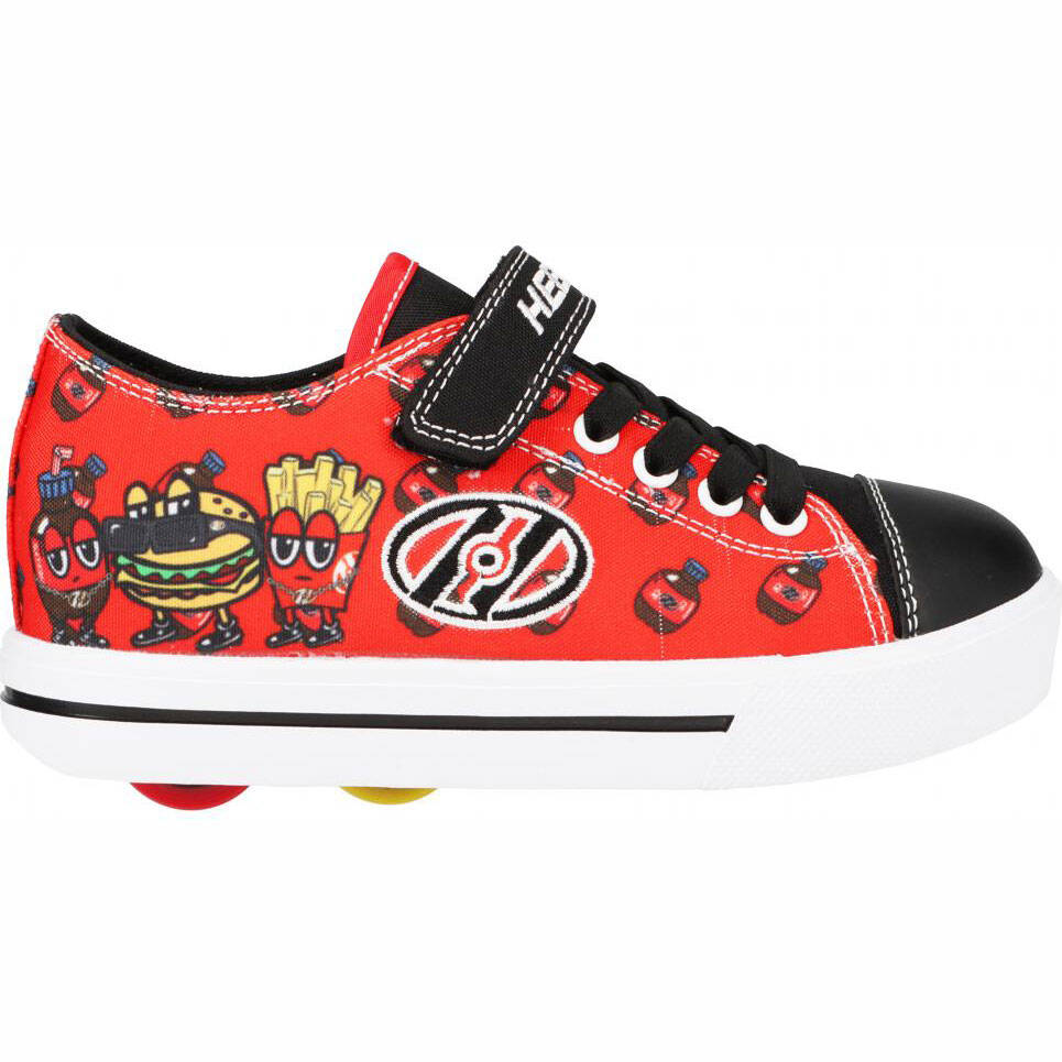 Heelys Snazzy X2 - Red/Black/White Burger Fry Nyl