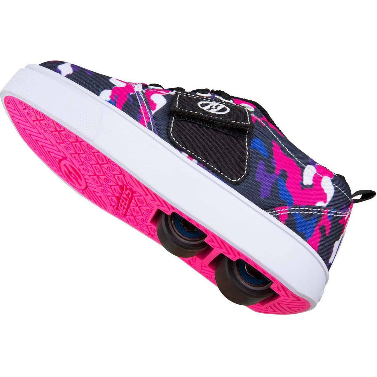 Heelys X2 Pro 20 Pocket - Black/Pink/Blue Nylon Canvas