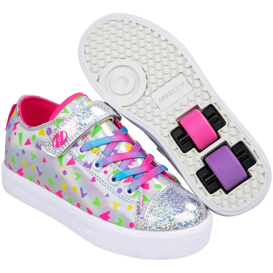 Heelys Snazzy X2 - Silver/Pink/Multi
