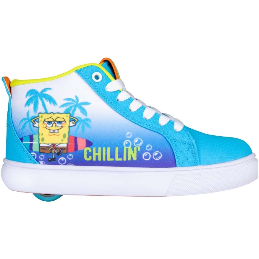 Heelys x SpongeBob Racer 20 Mid - Cyan/Lt Lime/Orange