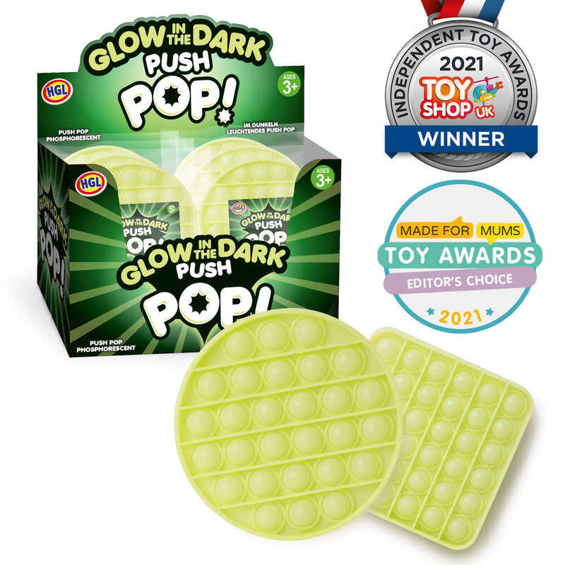 HGL Glow In The Dark Push Poppers Toy