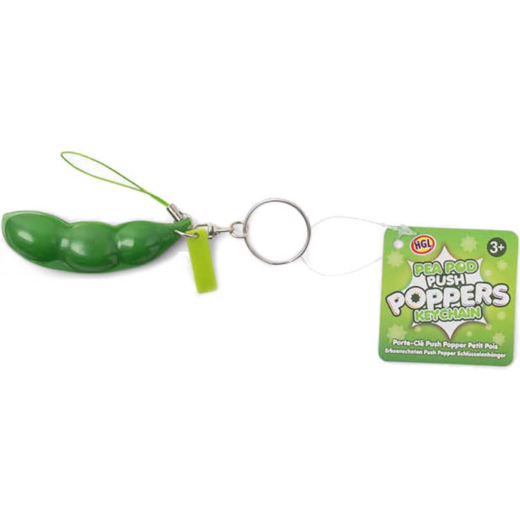HGL Pea Pod Push Poppers Key Chain