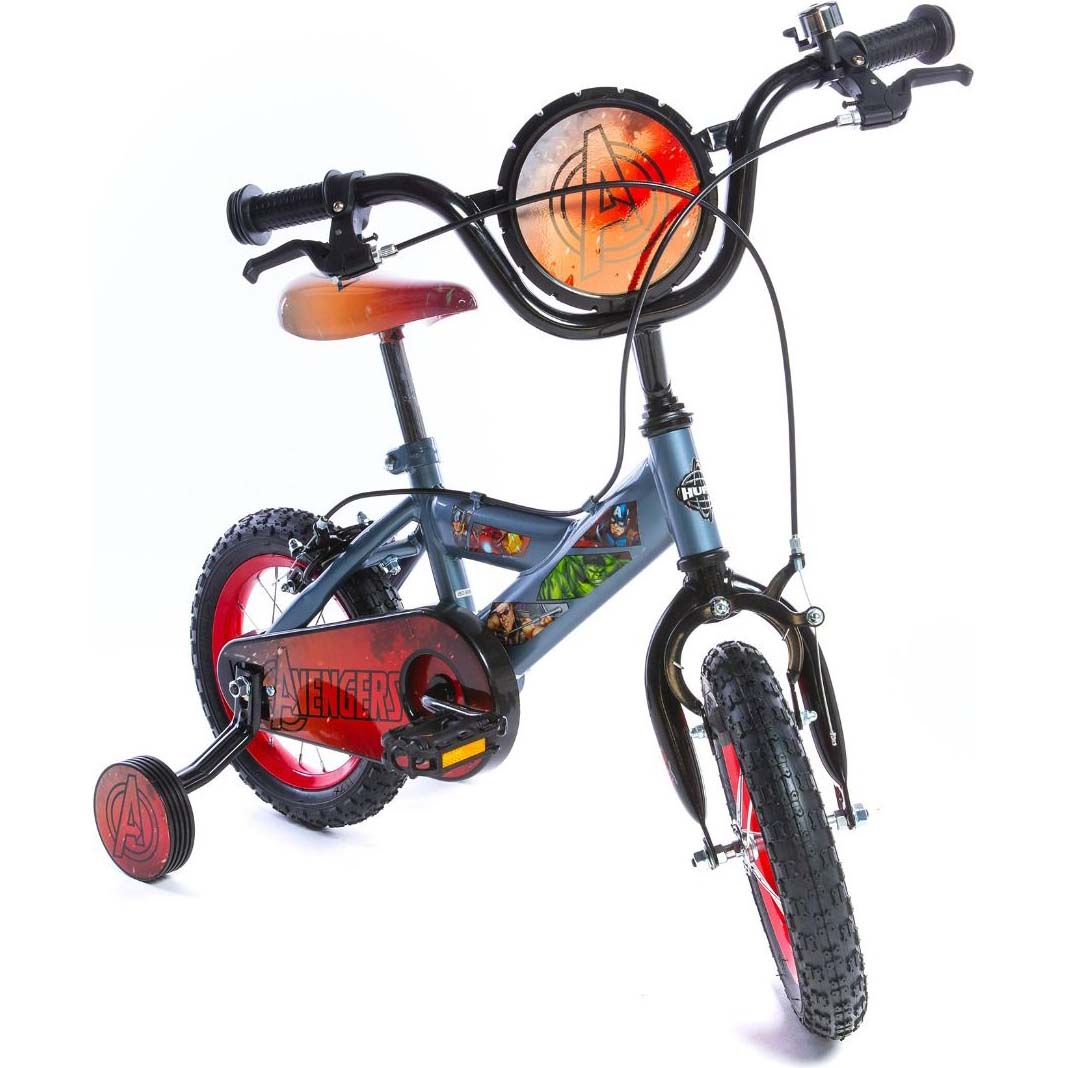 Huffy Avengers 12" Kids Bike - Grey/Red