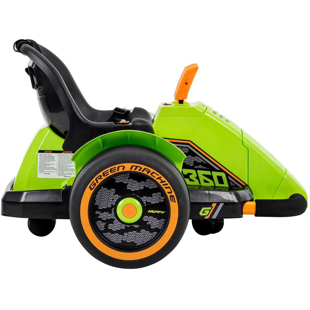 Huffy Green Machine 360 6v Electric Ride On - Black/Lime