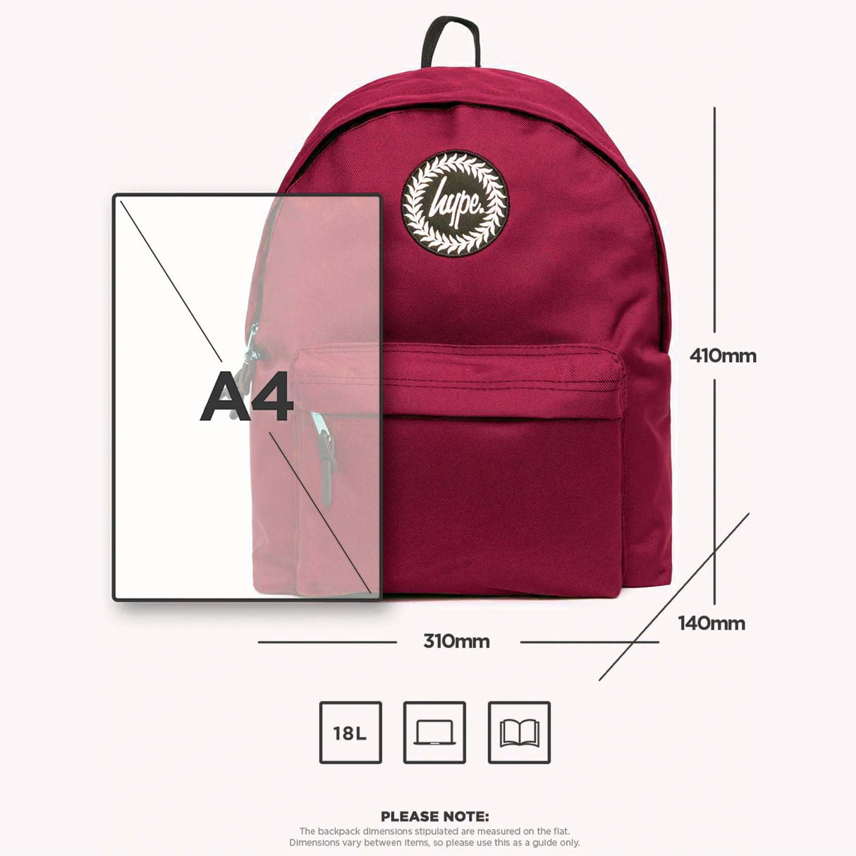 Hype Core Backpack - Burgundy