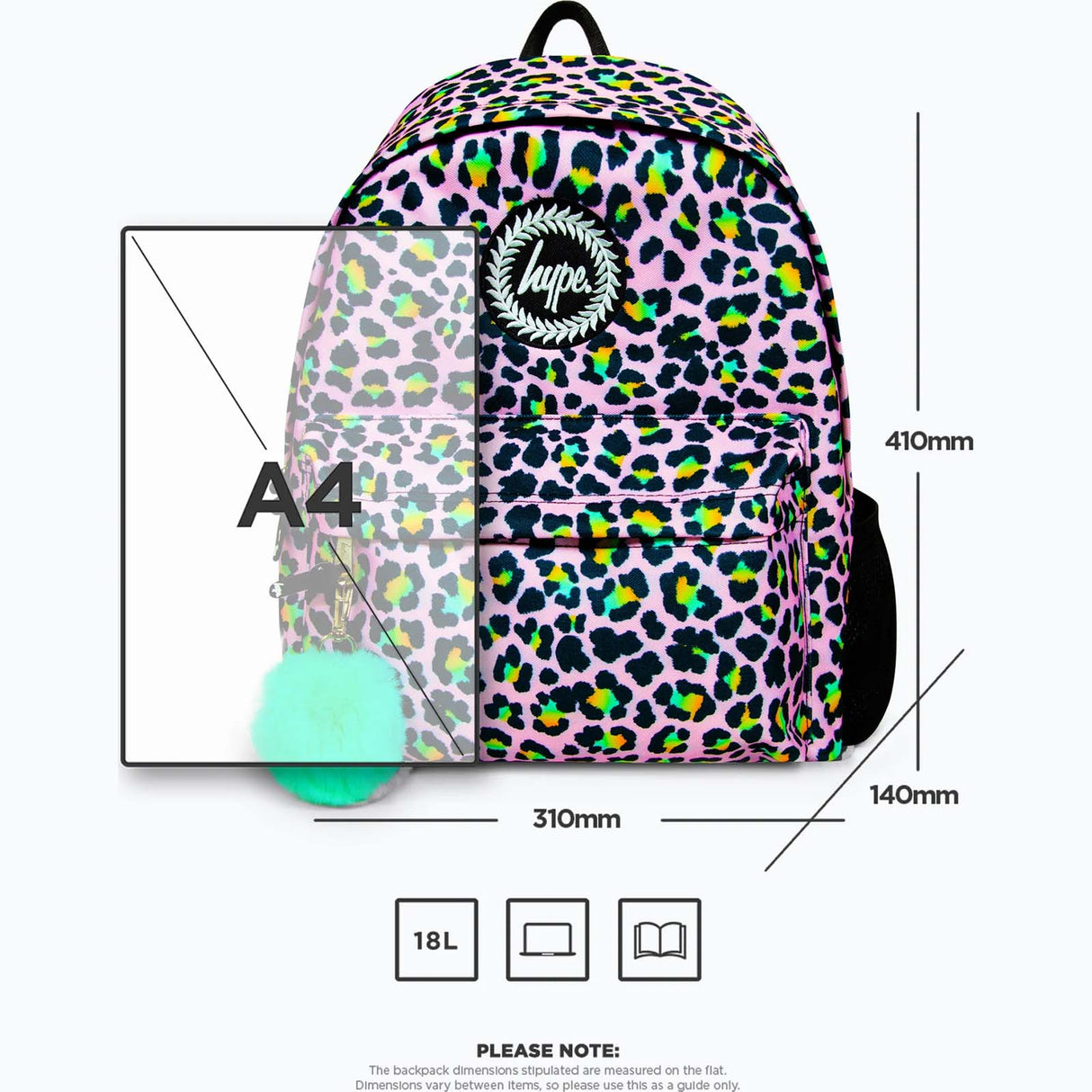 Hype Disco Leopard Backpack - Pink