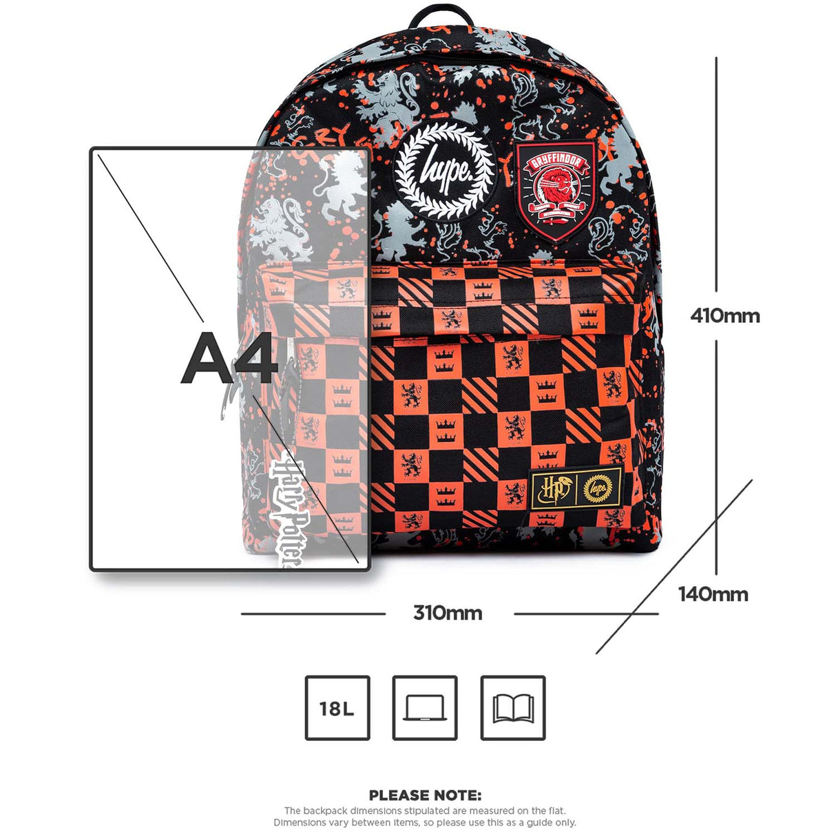 Hype x Harry Potter 18L Backpack - Gryffindor