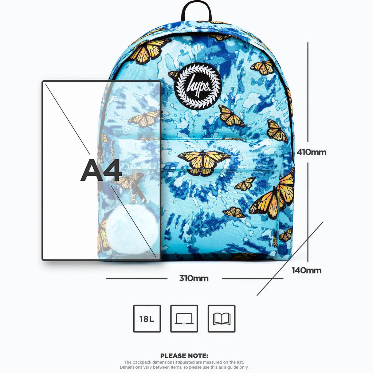 Hype 18L Backpack - Butterfly Tie Dye