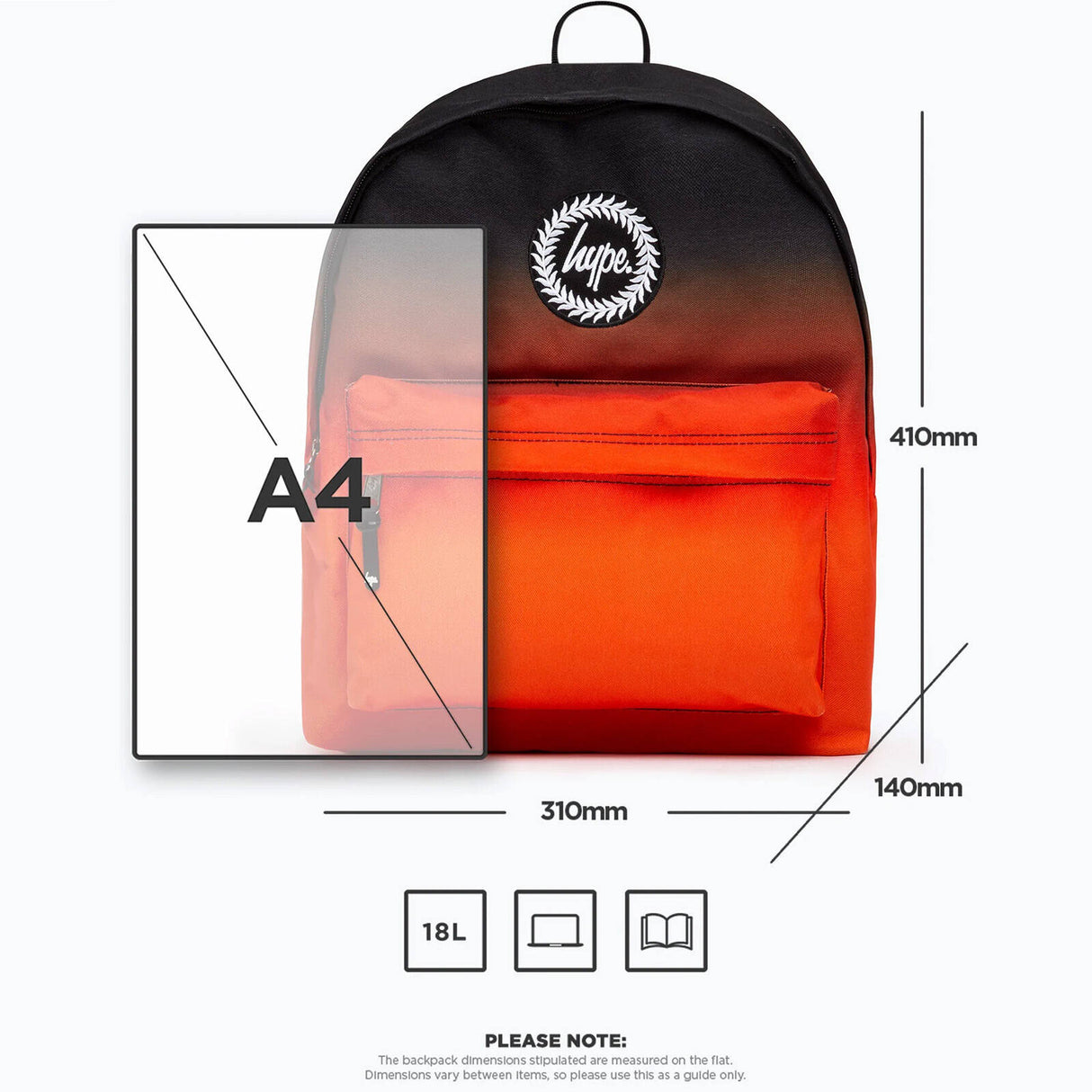 Hype 18L Backpack - Gradient Orange