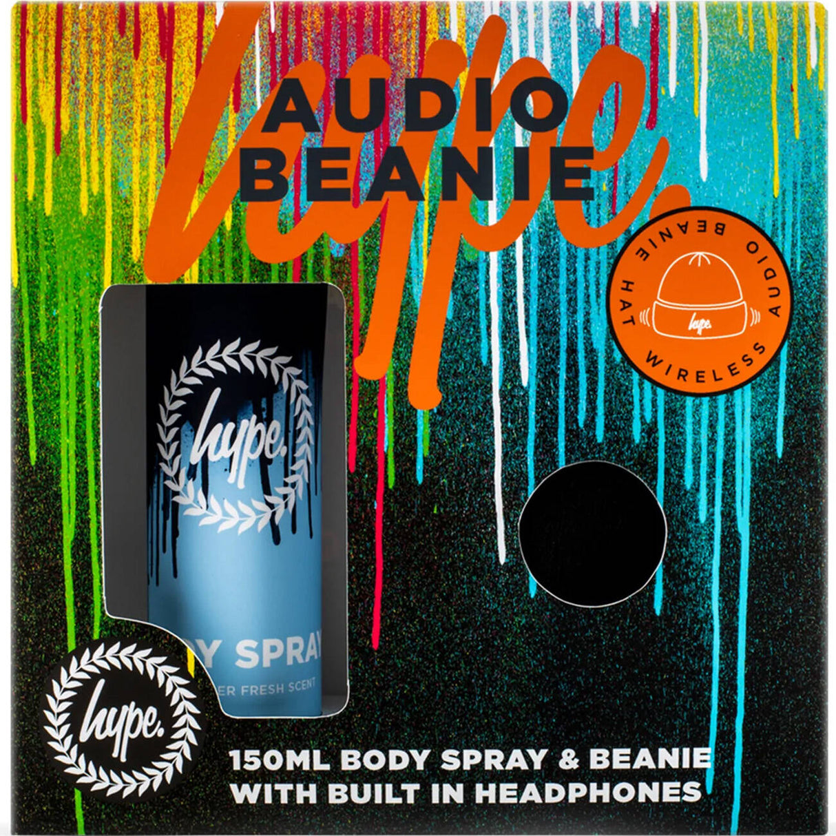 Hype Audio Beanie and Body Spray Set