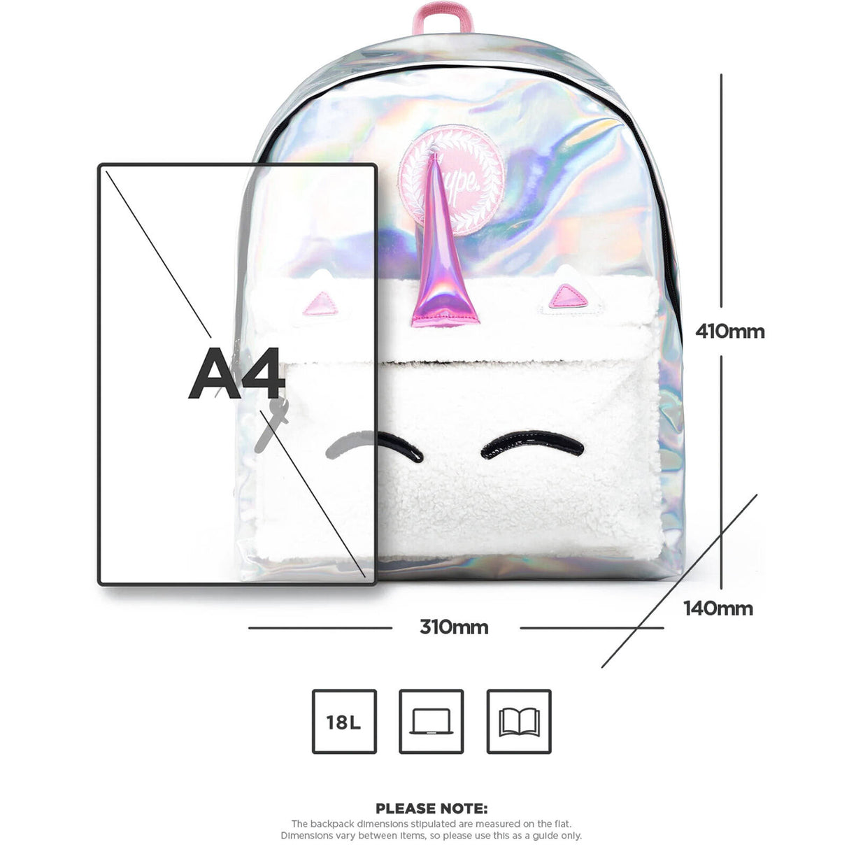 Hype Borg Unicorn 3D Backpack - Iridescent