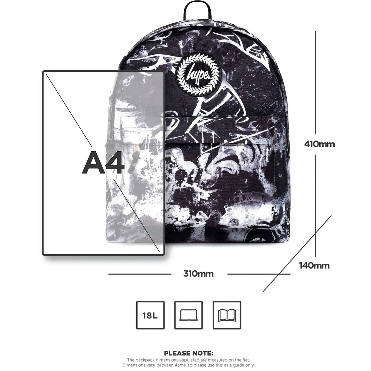 Hype Graffiti Backpack - Mono