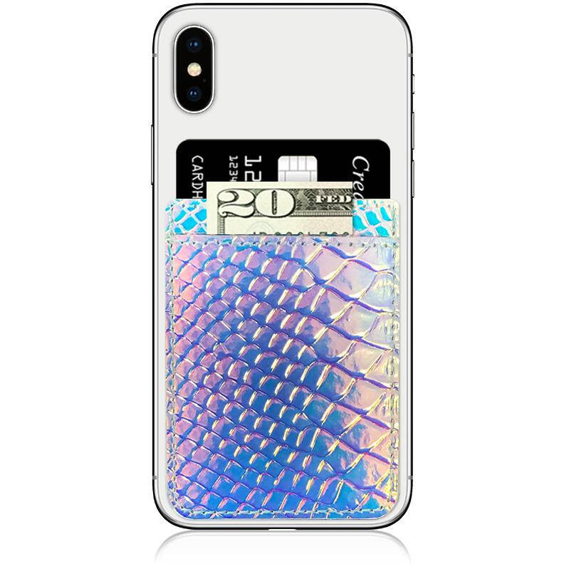 IDecoz Faux Leather Phone Pocket - Hologram Snakeskin
