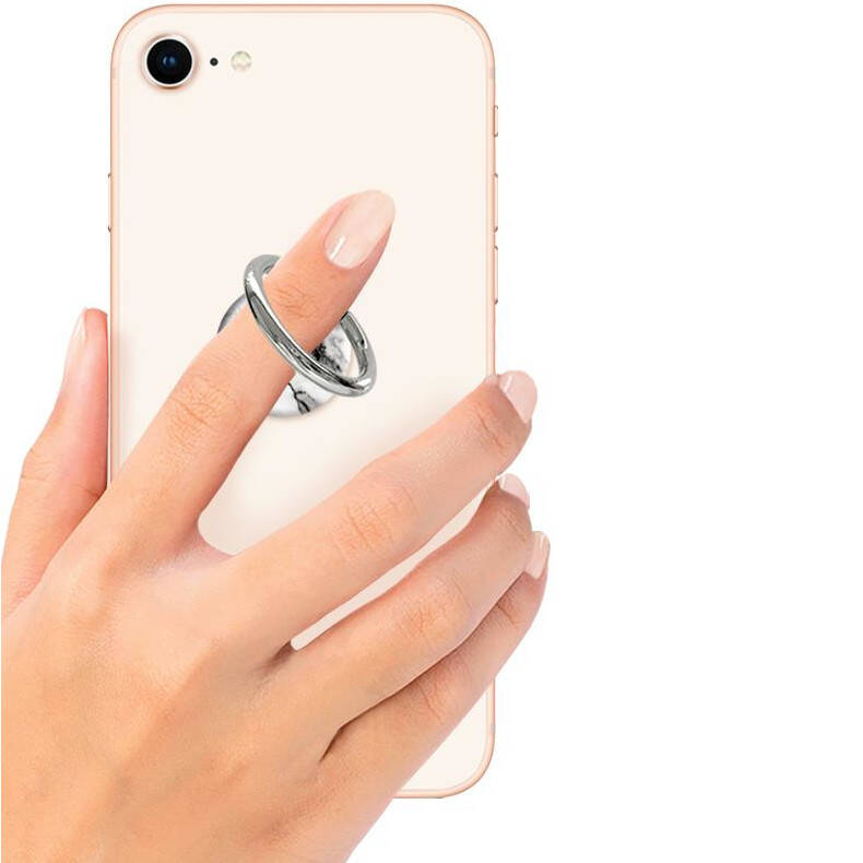 IDecoz Phone Ring - White Marble