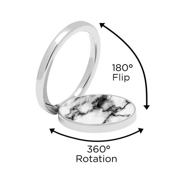 IDecoz Phone Ring - White Marble