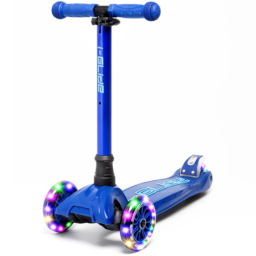 I-Glide 3-Wheel Kids Scooter - Blue/Blue