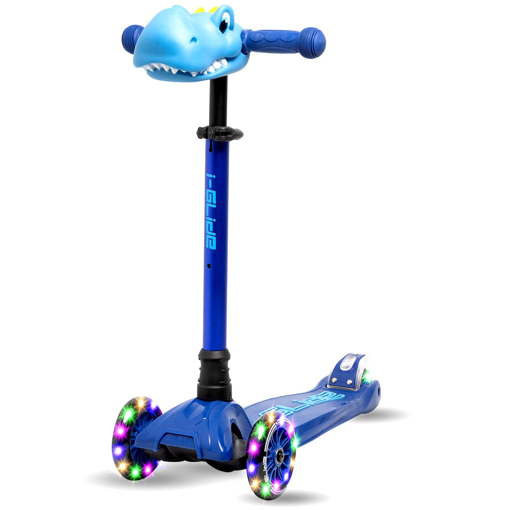 I-Glide Handlebar Dinosaur Head - Blue