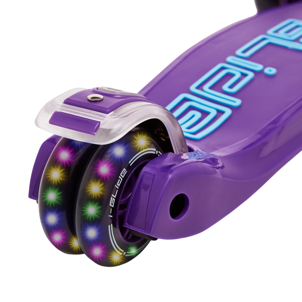 I-Glide 3-Wheel Kids Scooter - Purple/Blue/Neochrome