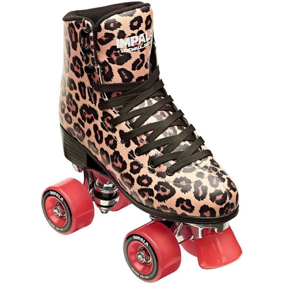 Impala Quad Roller Skates - Leopard