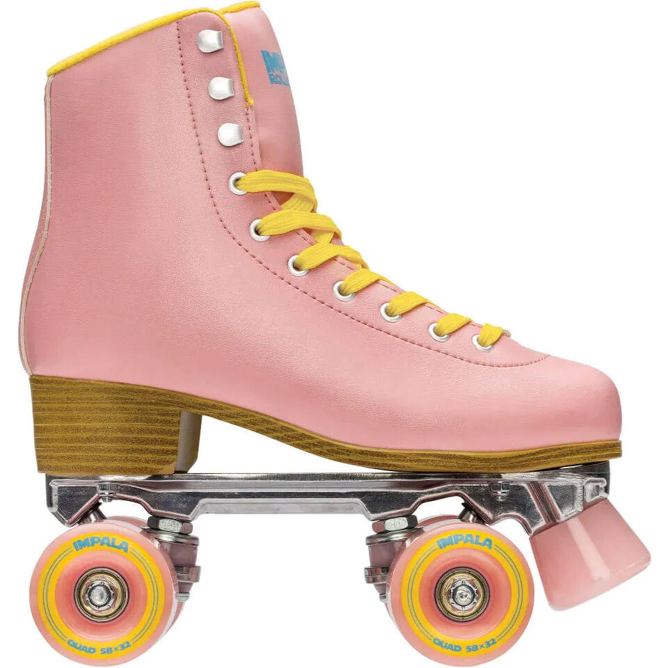Impala Quad Roller Skates - Pink/Yellow