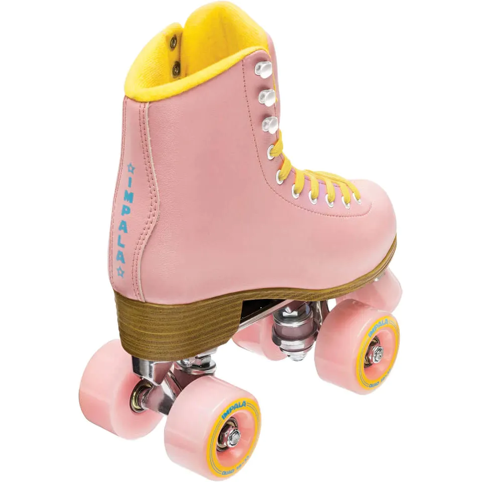 Impala Quad Roller Skates - Pink/Yellow