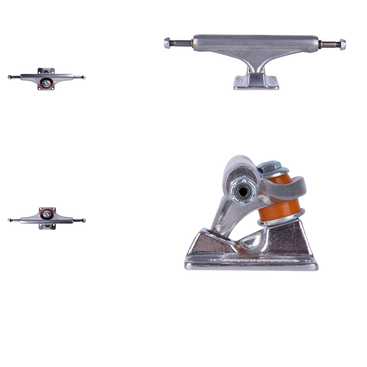 Independent Forged Hollow Mid Skateboard Trucks - Silver 139mm