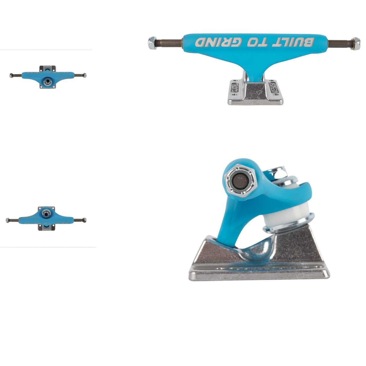 Independent Stage 11 Forged Hollow BTG Skateboard Trucks - Blue/Silver 144mm
