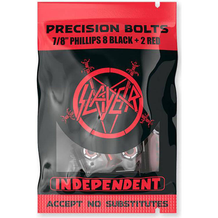 Independent x Slayer Phillips 7/8" Skateboard Truck Bolts - Black