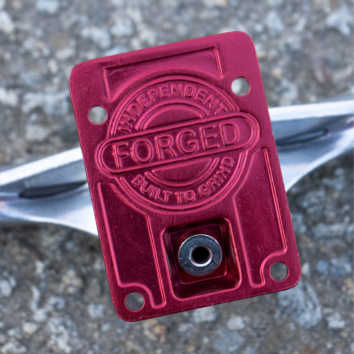 Independent Stage 11 Hollow Forged BTG Summit Skateboard Trucks - Silver/Ano Red 139mm