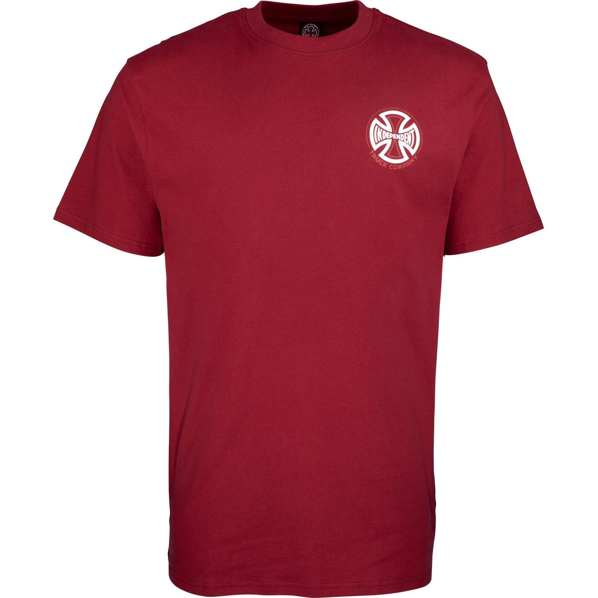 Independent CBB Cross Spade T Shirt - Maroon