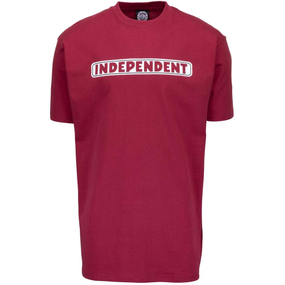 Independent Bar Logo T Shirt - Maroon