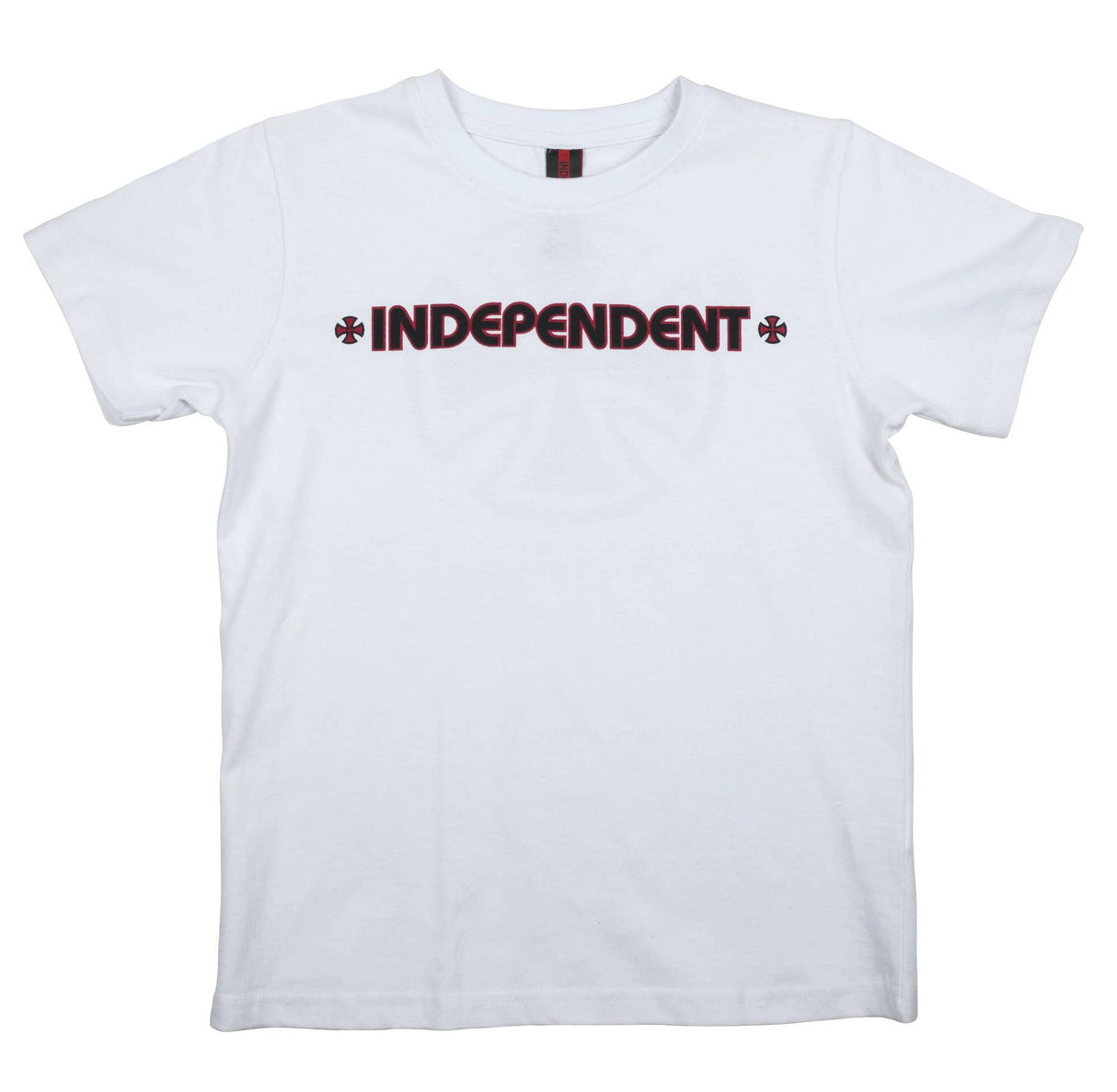Independent Bar Cross Kids T Shirt - White