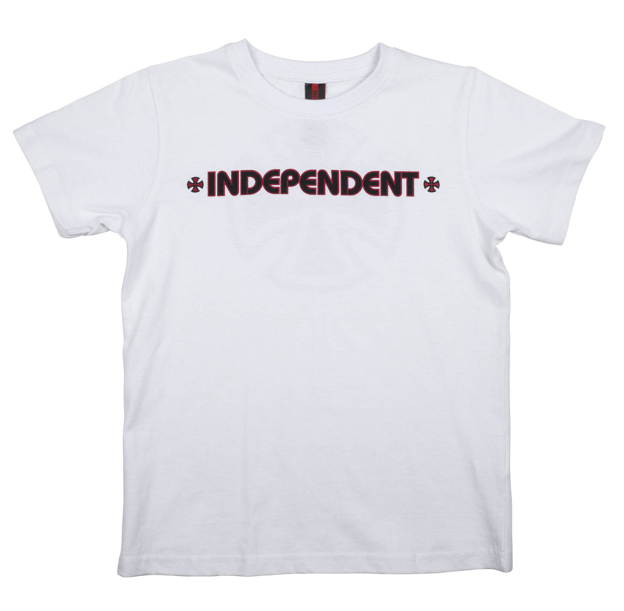 Independent Bar Cross Kids T-Shirt - White Yth SML