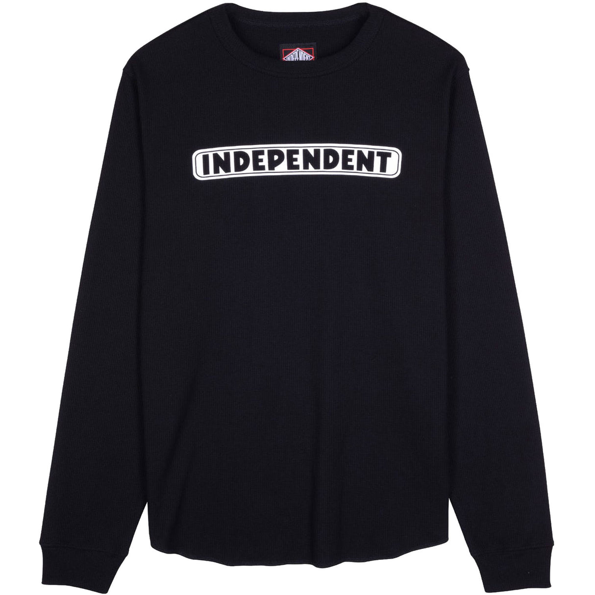 Independent Bar Logo Thermal Long Sleeve T Shirt - Black