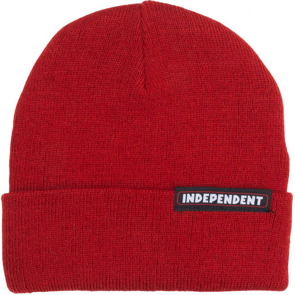 Independent Bar Beanie - Cardinal Red