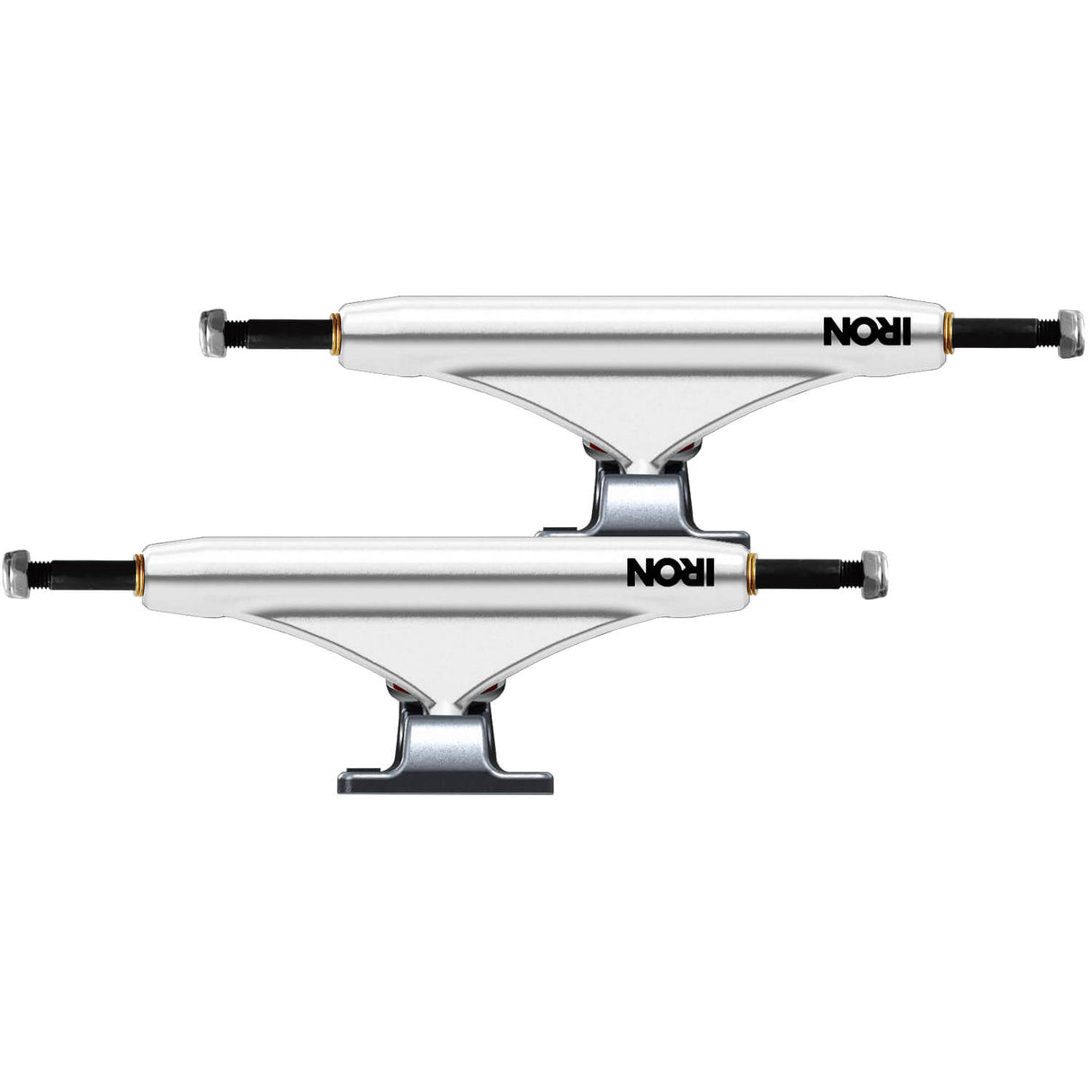 Iron High Skateboard Trucks - White 149mm