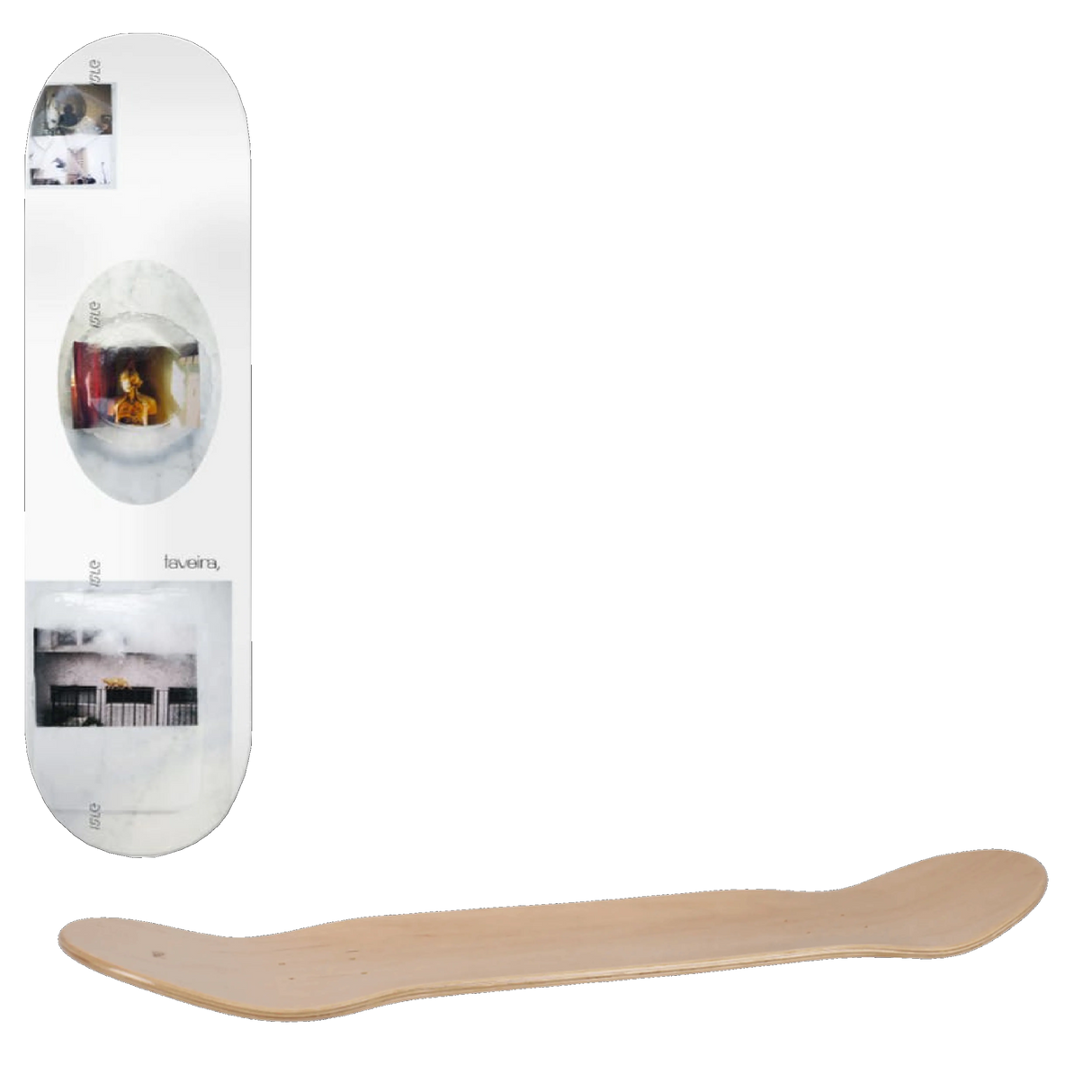 Isle Freeze Remy Taveria Skateboard Deck - White 8.375"