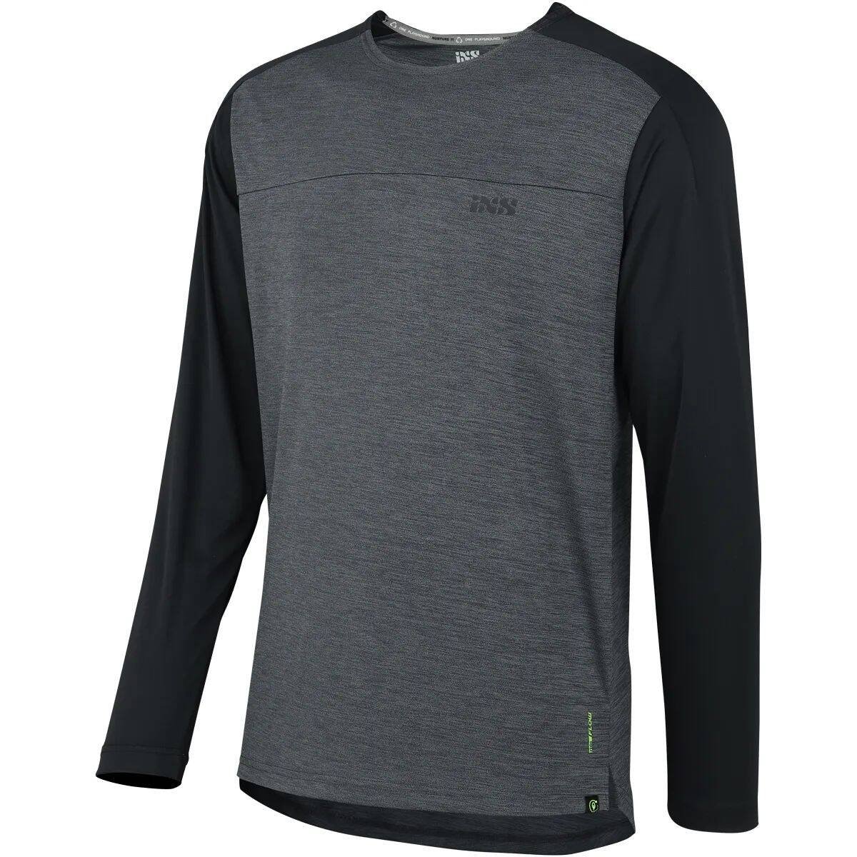 iXS Flow X Long Sleeve Jersey - Graphite/Black