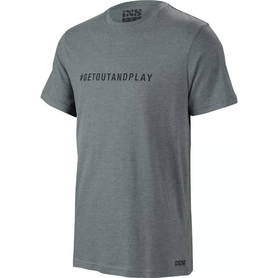 iXS Get Out and Play T Shirt - Graphite