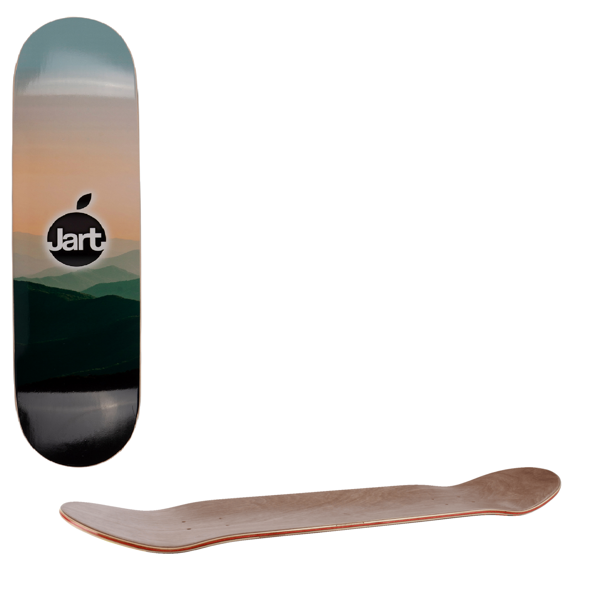 Jart Orange HC Skateboard Deck - 8.25"