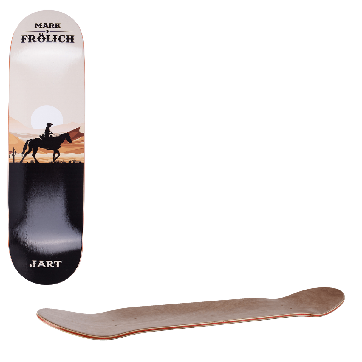 Jart Cowboy Skateboard Deck - Frolich 8"