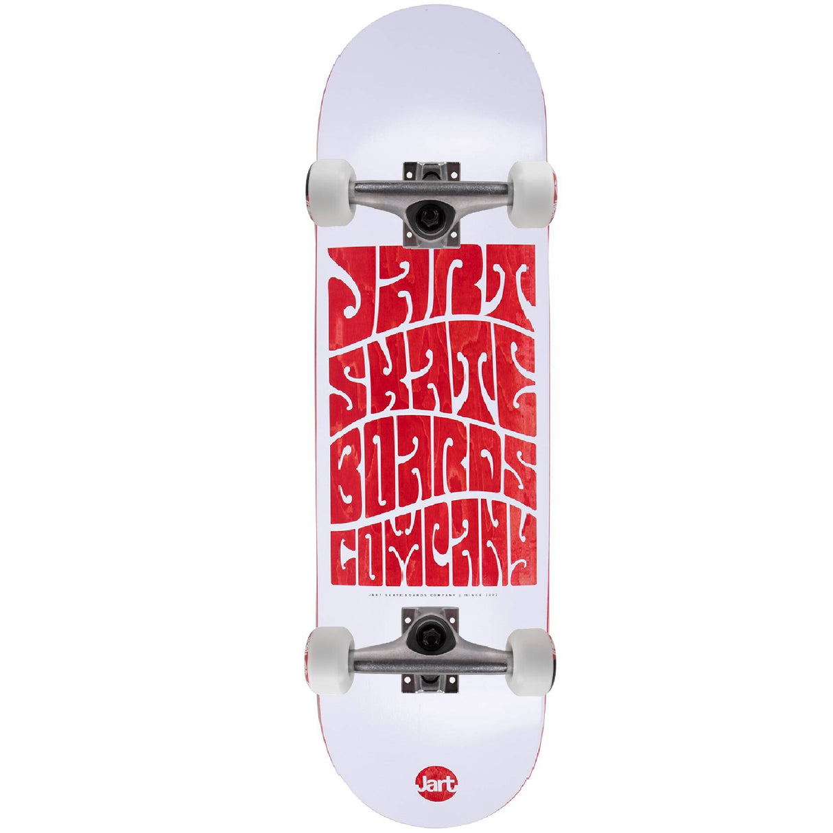 Jart Woodstock Custom Skateboard - White/Red 8.375"