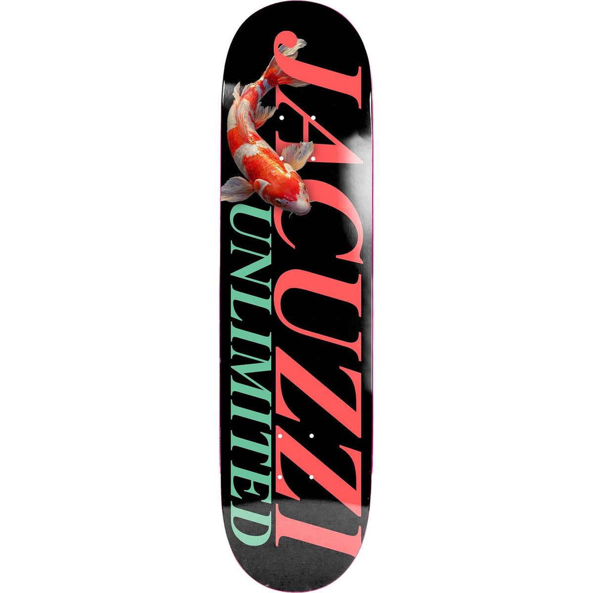 Jacuzzi Unlimited Koi Logo Skateboard Deck - Black 8.5"