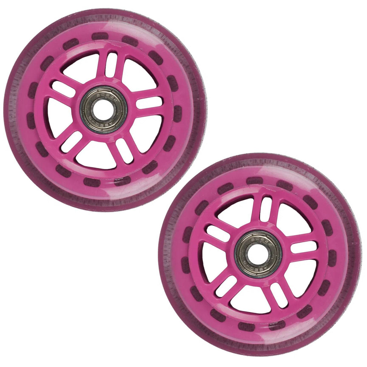 JD Bug Original Street 100mm Scooter Wheels - Pink w/Bearings