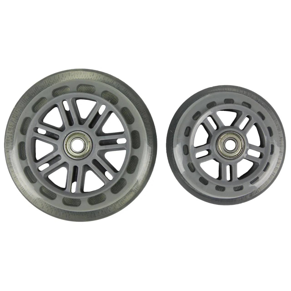 JD Bug Junior Street 120mm/100mm Scooter Wheels - Clear w/Bearings