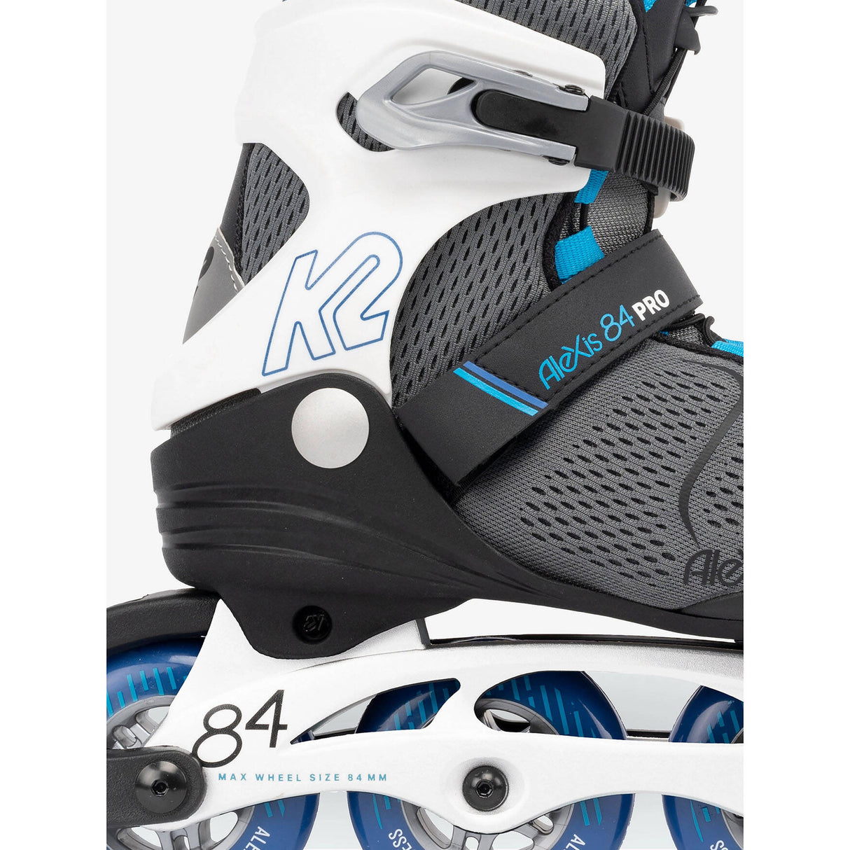 K2 Alexis 84 Pro Inline Skates - Grey/Blue
