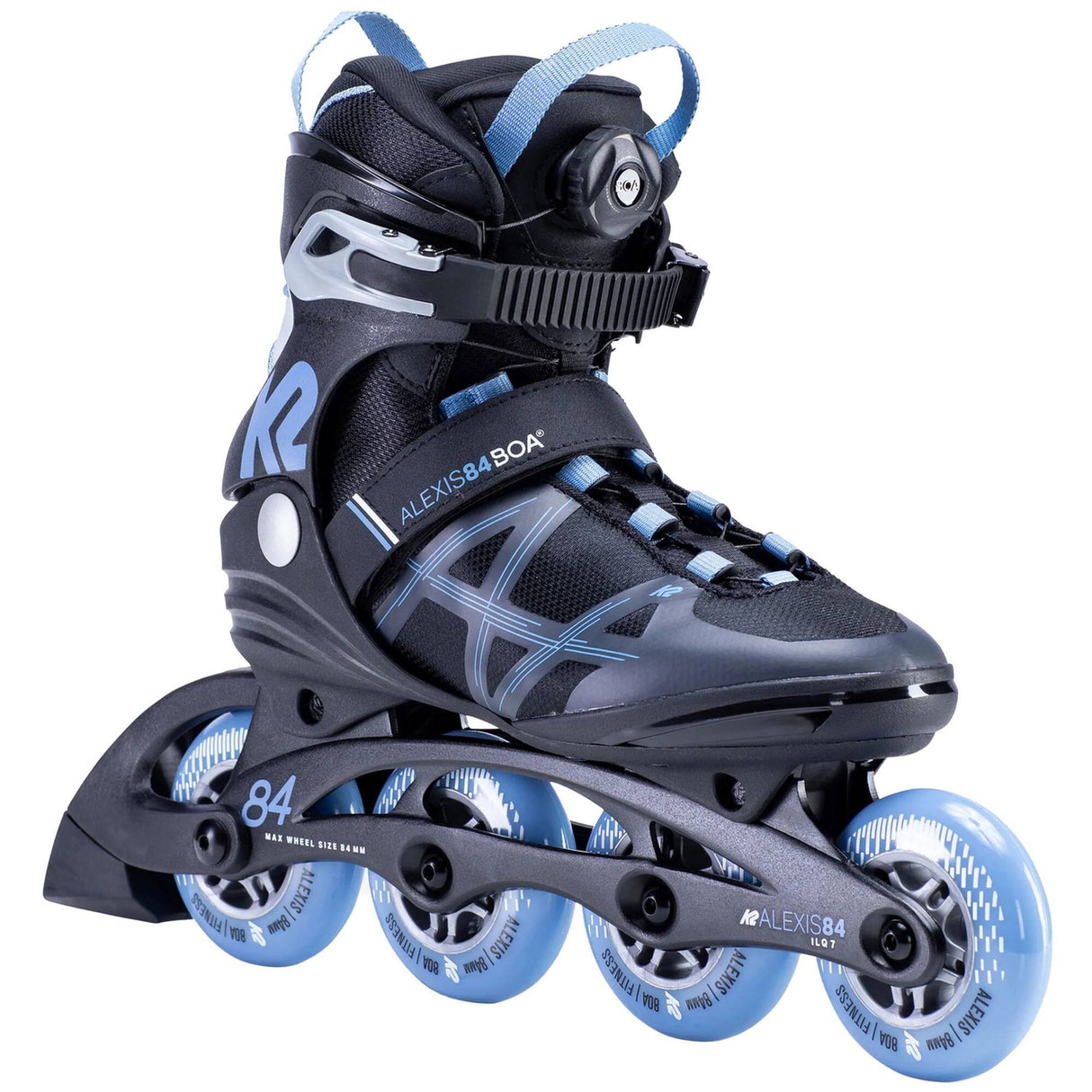 K2 Alexis 84 Boa Inline Skates - Black/Lavender